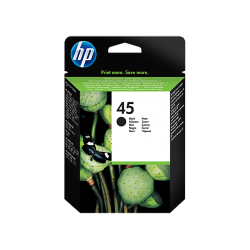 HP 45, Оригинальный струйный картридж HP, Большой, Черный for DeskJet 8xx/11xx/16xx, 42 ml, up to 830 pages, 5%. (51645AE)