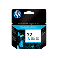 Трёхцветный струйный картридж HP 22 for Deskjet F2180/F380/F4180/4355/1410/J5520/3940/D246, 5 ml, up to 165 pages. (C9352AE)