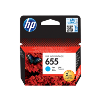 HP 655, Оригинальный картридж HP Ink Advantage, Голубой for Deskjet Ink Advantage 3525/4615/4625/5525/6525, up to 600 pages. (CZ110AE)