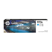 HP 973X, Оригинальный картридж HP PageWide увеличенной емкости, Голубой for PageWide Pro 452/477 MFP, up to 7000 pages (F6T81AE)