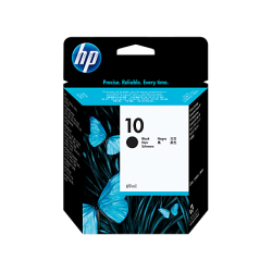 HP 10, Оригинальный струйный картридж HP, Черный for DesignJet 110/500/800 and Business Inkjet 1000/1200/2200/2230/2250/2280/2600/2800/3000, 69 ml, up to 750 pages. (C4844A)