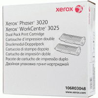 Тонер-картридж Xerox Phaser 3020 WC 3025 (2*1,5K стр.), черный